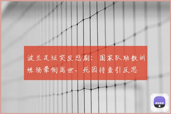 波兰足坛突发悲剧：国家队助教训练场晕倒离世，死因待查引反思